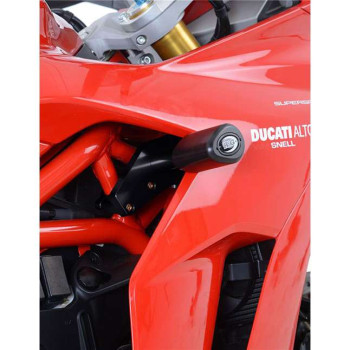 Tampons de protection R&G AERO (CP0428BL) Ducati Supersport (sans perçage)