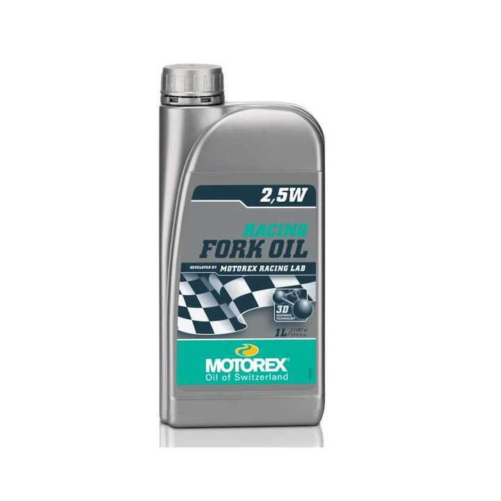 Huile de fourche Motorex Racing Fork Oil 2.5W 1 litre