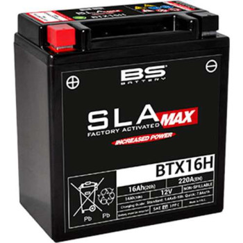 Batterie BS BTX16H SLA MAX (YTX16-BS)