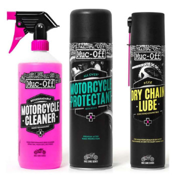 Kit entretien moto Muc-Off Motorcycle Clean Protect & Lube Kit