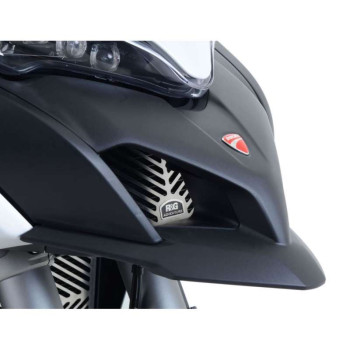Protection de Radiateur d'huile R&G inox (SCG0008SS) Ducati Multistrada 950