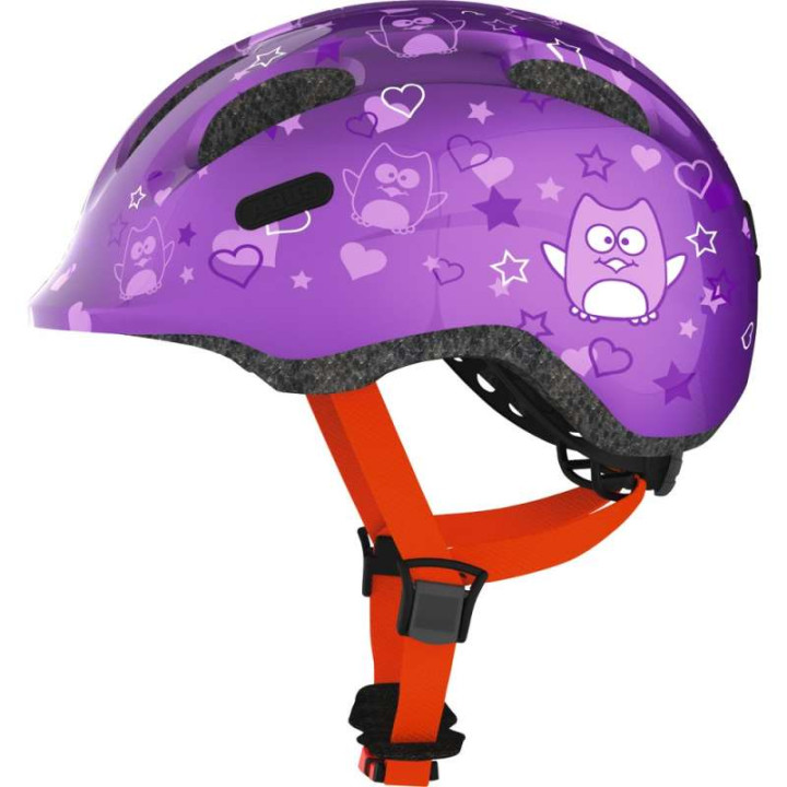 Casque vélo enfant ABUS SMILEY 2.0 Purple Star - IXTEM MOTO