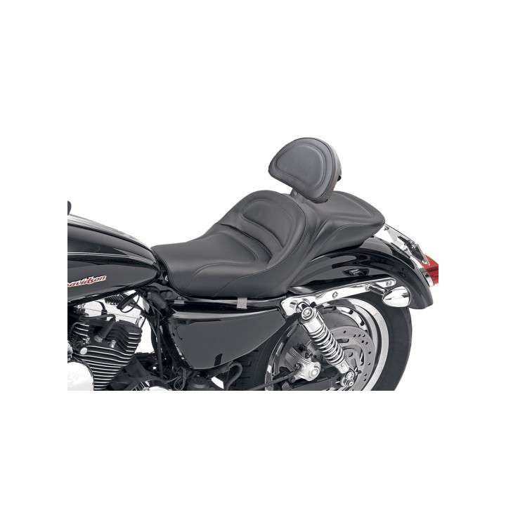 Selle confort Saddlemen EXPLORER + dosseret Harley-Davidson SPORTSTER XL883/1200 04- (réservoir 4,5 gallons)