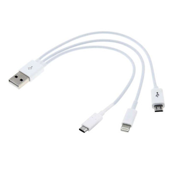 Câble de charge USB - Micro USB / Type C / Apple