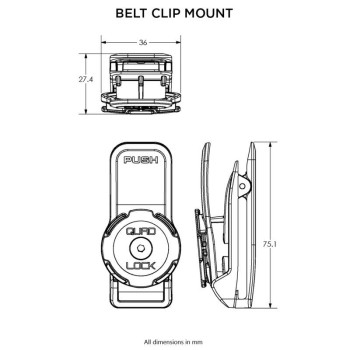 Clip ceinture Quad Lock