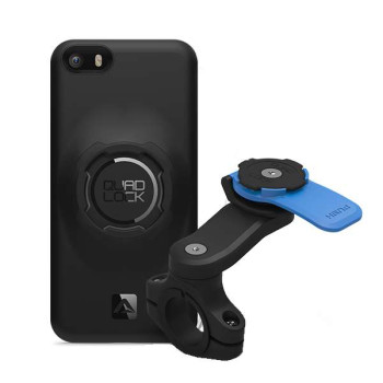 Pack Quad Lock Handlebar Mount + coque iPhone 5 / 5s / SE