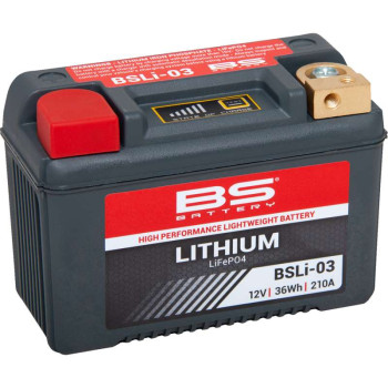 Batterie Lithium BS BSLI-03 - YB7-A/YT7B/YTX7A/YT9B/YB9B/YTX9