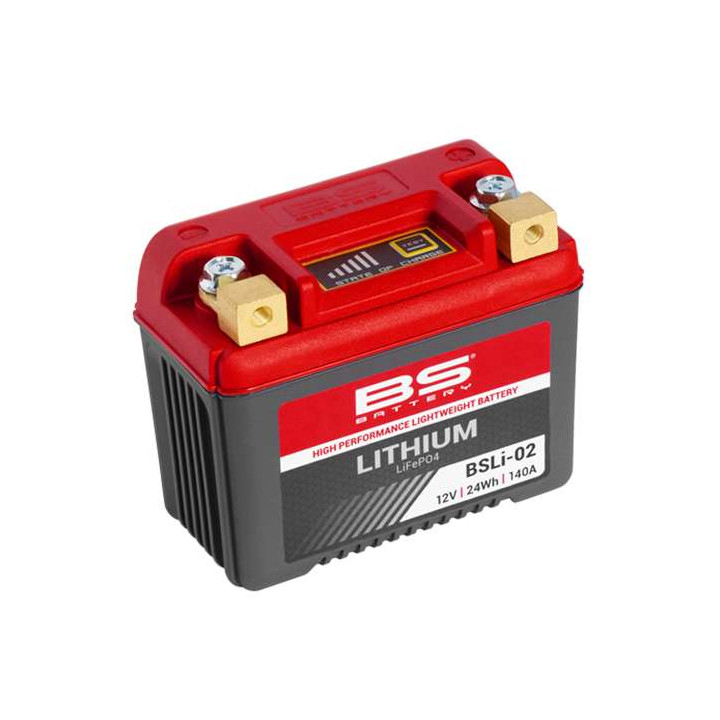 Batterie Lithium BS BSLI-02 - YTX4L/YTX5L/YTZ5S/YTZ6S/YTZ7S/YTZ8V