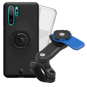 Pack Quad Lock Handlebar Mount + coque Huawei P30 PRO + protection pluie