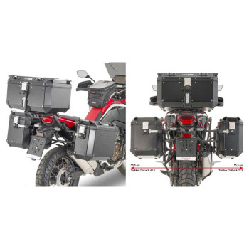 Support valises Givi MONOKEY CAM-SIDE (PLO1179CAM) CRF1100L AFRICA TWIN