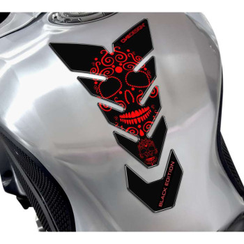 Protection de réservoir moto OneDesign BLACK ED. SKULL RED CGBE5P