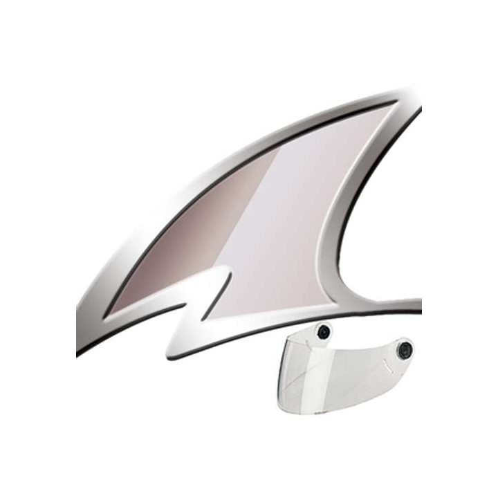 Ecran FUME CLAIR préparé pinlock pour casque Shark SPARTAN RS / GT / SPARTAN GT CARBON