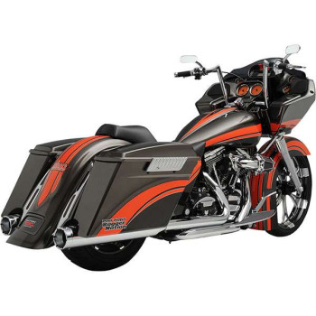 Silencieux Vance & Hines MONSTER CHROME (16773) Harley TOURING 95-16