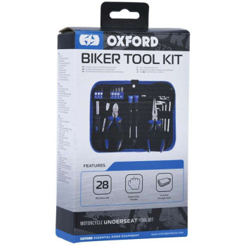 Trousse à outils moto Oxford 28 pièces (OX771)