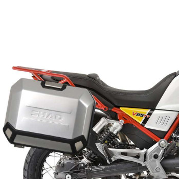Kit valises alu Shad TERRA TR36/TR47 + supports 4P (M0VT894P) Moto Guzzi V85 TT