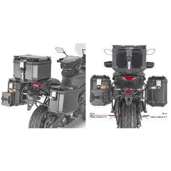 Support valises Givi MONOKEY CAM-SIDE (PLO2159CAM) Yamaha TRACER 9