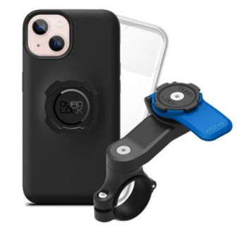 Pack Quad Lock Handlebar Mount + Coque iPhone 13 Mini  + Protection Pluie
