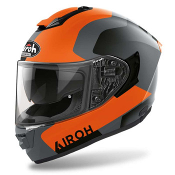 Casque moto Airoh ST501 DOCK Orange/Gris Mat