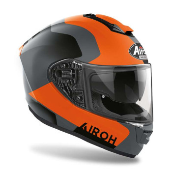 Casque moto Airoh ST501 DOCK Orange/Gris Mat