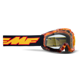 Masque moto cross enfant FMF VISION POWERBOMB YOUTH SPARK CLEAR