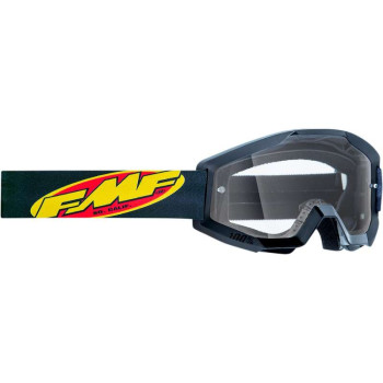 Masque moto cross enfant FMF VISION POWERCORE YOUTH CORE BLACK CLEAR