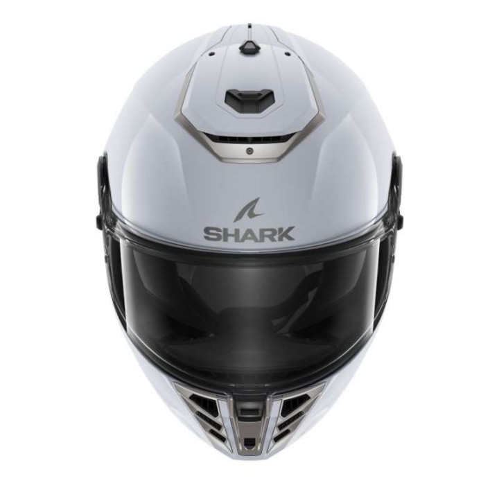 Casque moto Shark SPARTAN RS BLANK WHITE SILVER GLOSSY