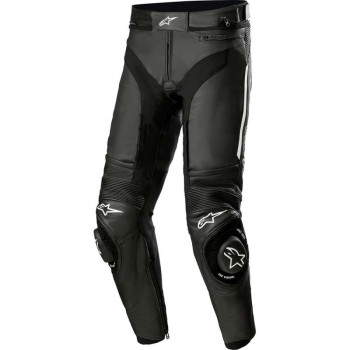 Pantalon moto cuir Alpinestars MISSILE V3 Noir/Blanc