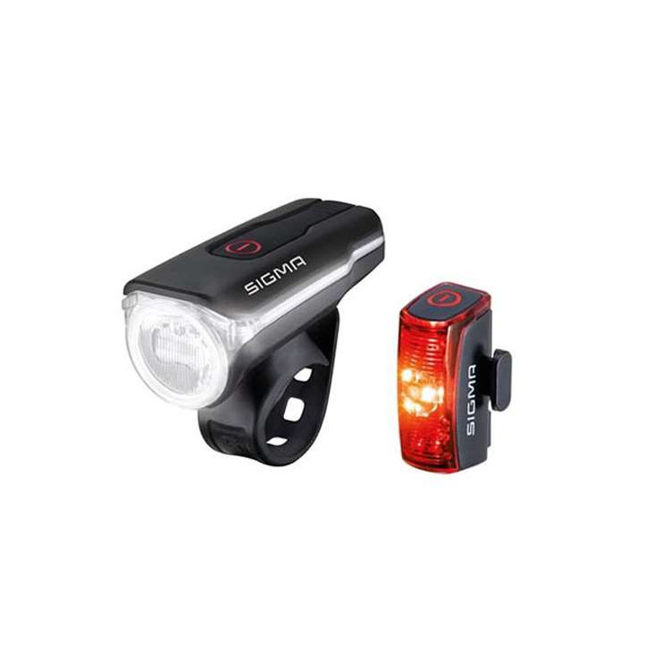 Kit éclairage Vélo SIGMA  AURA 60 + INFINITY (USB)