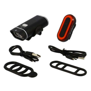 Kit éclairage Vélo KHEAX  SYRMA + TUBAN (USB)