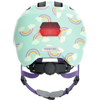 Casque vélo enfant ABUS SMILEY 3.0 LED Blue Rainbow