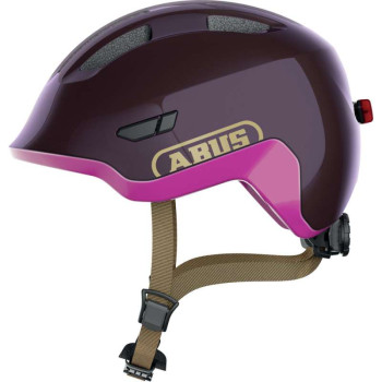 Casque vélo enfant ABUS SMILEY 3.0 ACE LED Royal Purple