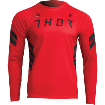 Maillot vélo Thor ASSIST STING LONG SLEEVE RED/BLACK