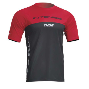 Maillot vélo Thor INTENSE ASSIST CENSIS SHORT SLEEVE RED/BLACK