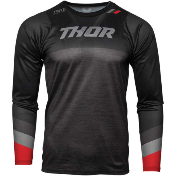 Maillot vélo Thor ASSIST LONG SLEEVE BLACK/RED