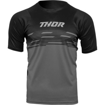 Maillot vélo Thor ASSIST SHIVER SHORT SLEEVE BLACK/GRAY