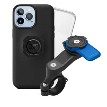 Pack Quad Lock Handlebar Mount + coque iPhone 14 + protection pluie