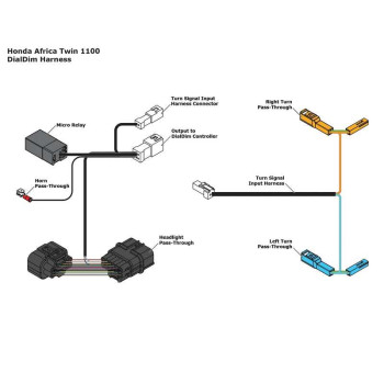 Adaptateur Plug & Play DENALI DialDim (DNL.WHS.20400) Honda CRF1100 AFRICA TWIN
