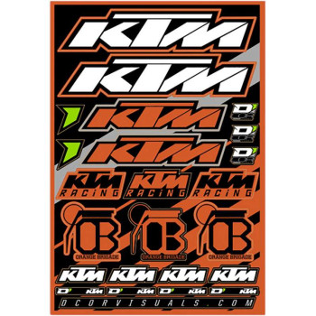 Planche de stickers D'COR KTM