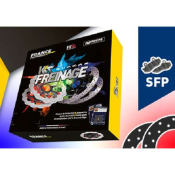 Kit freinage avant FE disques ronds + plaquettes AP Racing BMW R1150GS/R1200GS