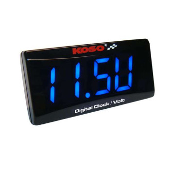  Voltmètre + horloge KOSO Super Slim (BA024B50)