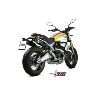 Silencieux homologué Mivv GP PRO Inox noir (D.038.LXBP) Ducati Scrambler 1100