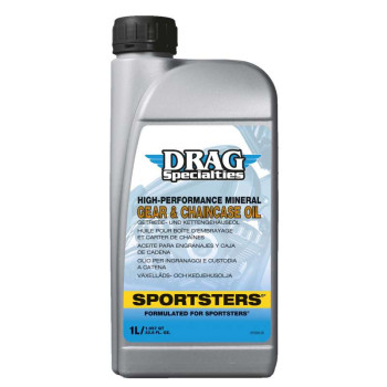Huile transmission Drag GEAR & CHAINCASE OIL pour Sportster 1 litre