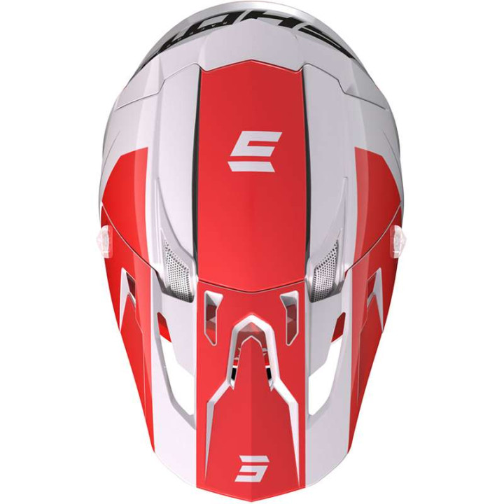 Casque cross Shot CORE COMP RED PEARLY