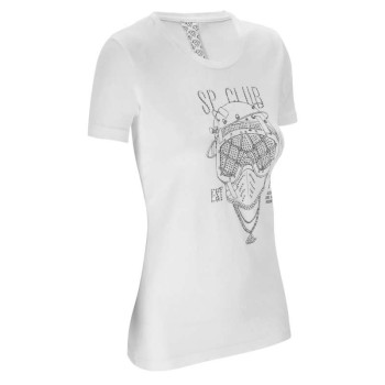 Tee-shirt femme Acerbis SP CLUB DIVER Blanc