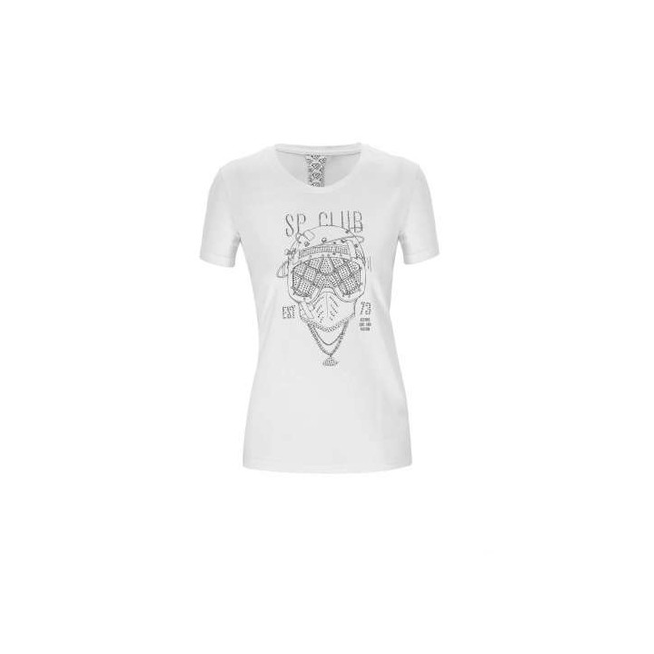 Tee-shirt femme Acerbis SP CLUB DIVER Blanc