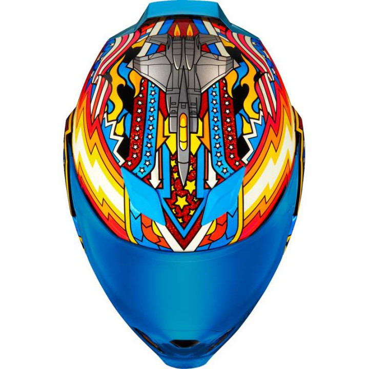 Casque moto Icon AIRFLITE FLYBOY BLUE