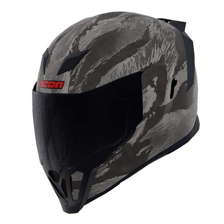 Casque moto Icon AIRFLITE TIGER'S BLOOD MIPS Gris