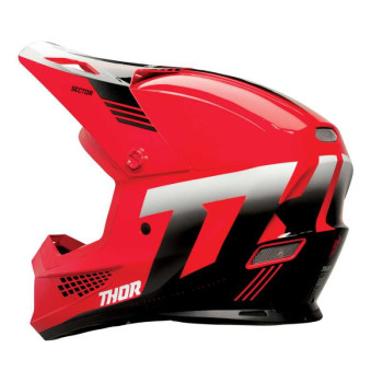 Casque moto cross Thor SECTOR 2 CARVE RED/WHITE