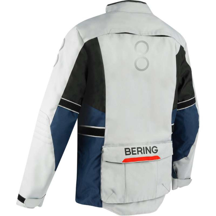 Veste moto Bering SIBERIA GRIS/BLEU