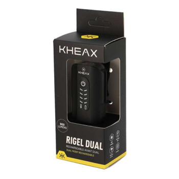 Eclairage Avant / Arrière Vélo KHEAX RIGEL DUAL (USB)
